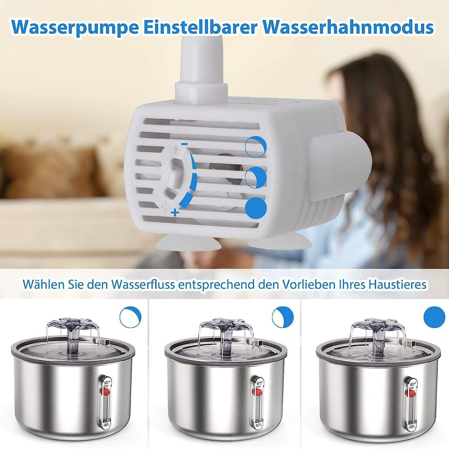 Stainless Steel Pet Water Fountain